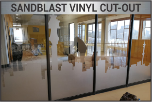 Sandblast Vinyl Cut-Out
